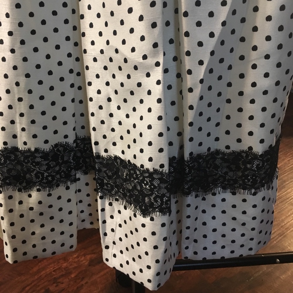 ❤️ Fit & Flare polka dot dress w/lace - Picture 3 of 7